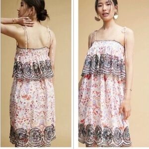 Antik Batik smocked embroidered Samsa dress